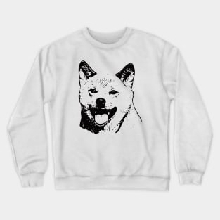 Shiba Inu Face Design - A Shiba Christmas Gift Crewneck Sweatshirt